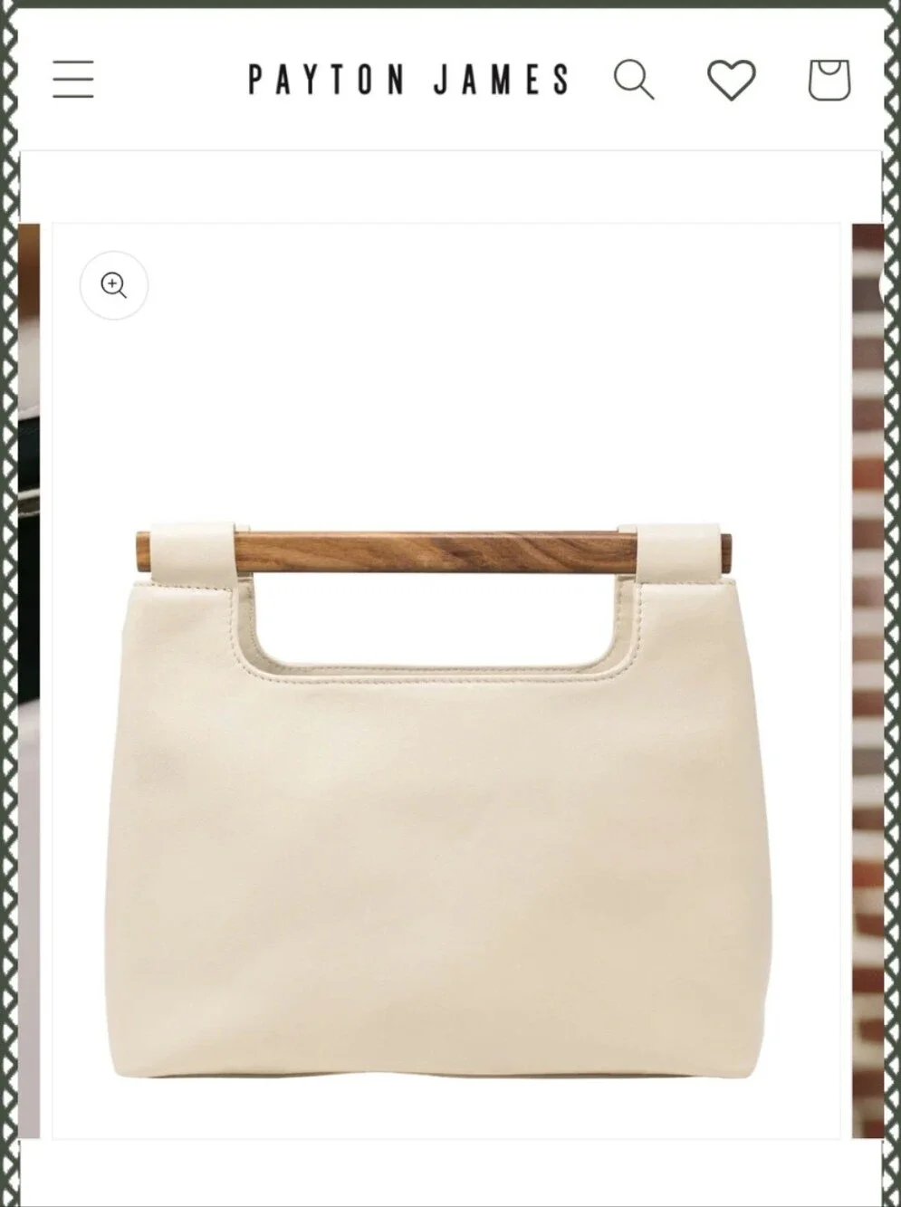 Payton James Summer White Leather Tote